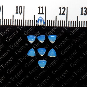 Opalitkvarts Trillion 3 mm 4 mm 5 mm 6 mm Cabs - AAA-kvalitet naturlig opalitkvarts lös ädelsten - Cabochon opalitkvarts för smycken bild 3