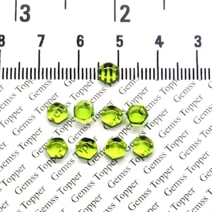 Peridot 5 mm, 6 mm, 7 mm Hexagon Cabochon- AAA Quality For Jewelry Making