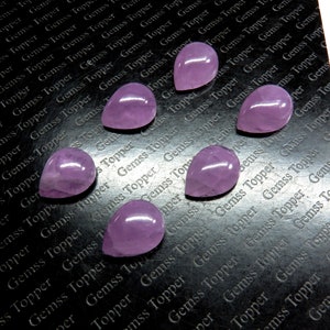 Kunzit 3x5 mm, 4x6 mm, 5x7 mm, 5x8 mm, 6x8 mm, 6x9 mm Birne Cabochon - AAA Qualität für die Schmuckherstellung