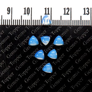 Opalitkvarts Trillion 3 mm 4 mm 5 mm 6 mm Cabs - AAA-kvalitet naturlig opalitkvarts lös ädelsten - Cabochon opalitkvarts för smycken bild 5