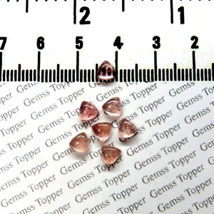 Cabujón trillón de cuarzo fresa de 3 mm, 4 mm, 5 mm y 6 mm: calidad AAA para la fabricación de joyas