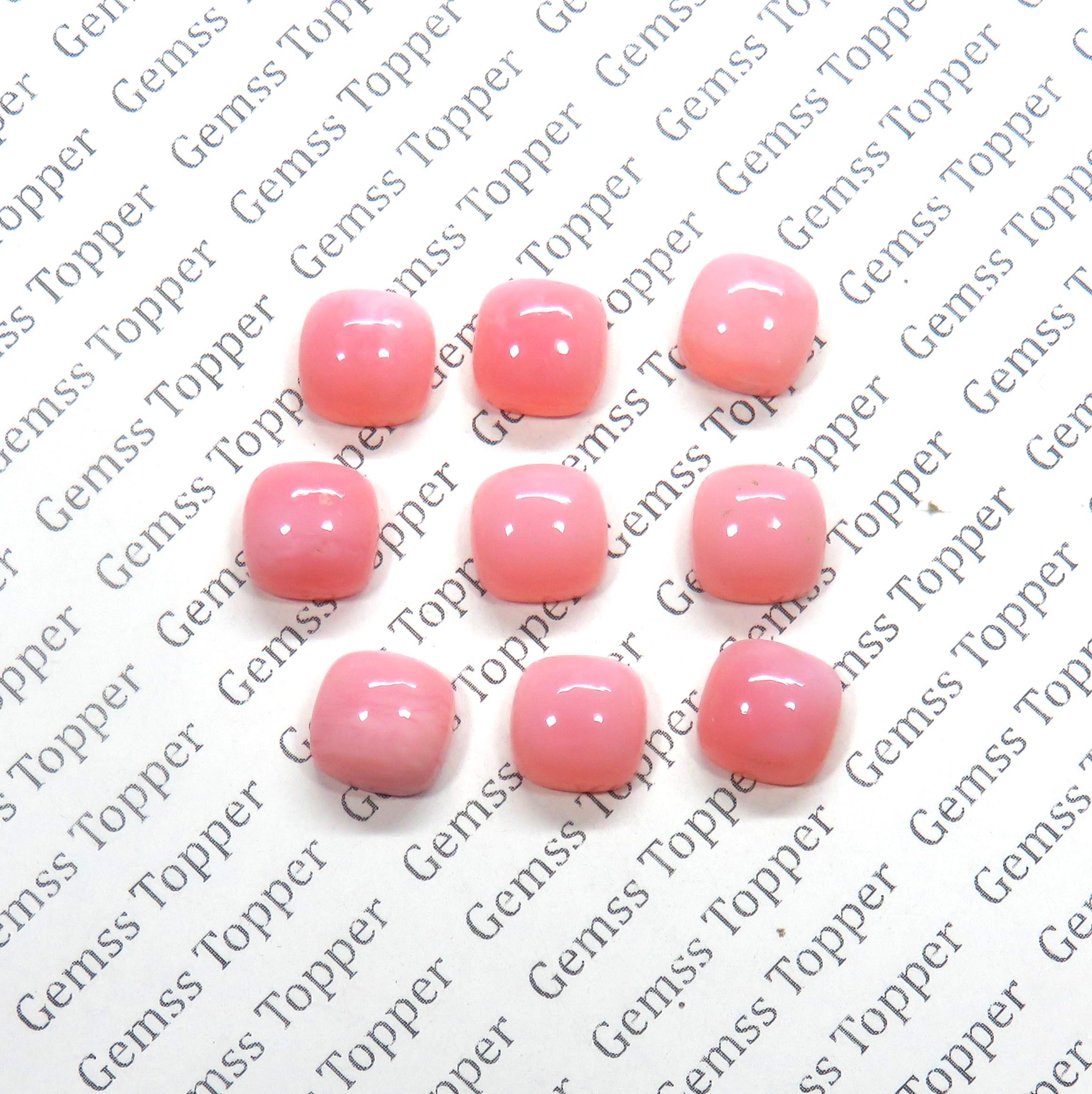 ピンクオパール 8mm、9mm、10mm クッションカボション - ジュエリー