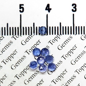 Tanzanite 3 mm, 4 mm, 5 mm, 6 mm Round Rose Cut- AAA Quality For Jewelry Making