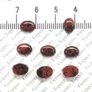 Mahogany Obsidian  6x8 mm, 7x9 mm, 8x10 mm Oval Cabochon- AAA Quality For Jewelry Making