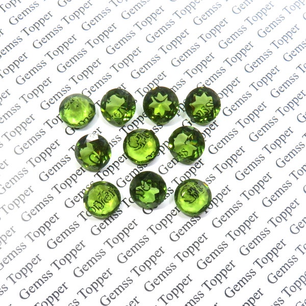 Czech Moldavite 3 mm, 4 mm, 5 mm, 6 mm Round Faceted- AAA Quality For Jewelry Making