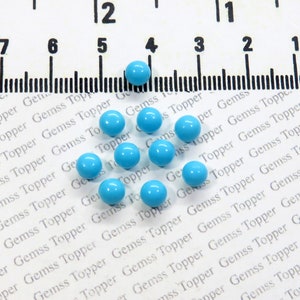 Sleeping Beauty Turquoise 3 mm, 4 mm, 5 mm, 6 mm Ball- AAA Quality For Jewelry Making