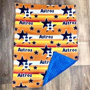 Houston Texas baseball baby blanket