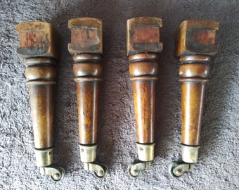 VINTAGE CASTER WHEEL STEEL SOCKET INSERT FURNITURE CHAIR STOOL