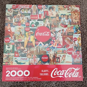 Coca Cola Jigsaw Puzzle Always Toujours 2000 Piece New Factory Sealed