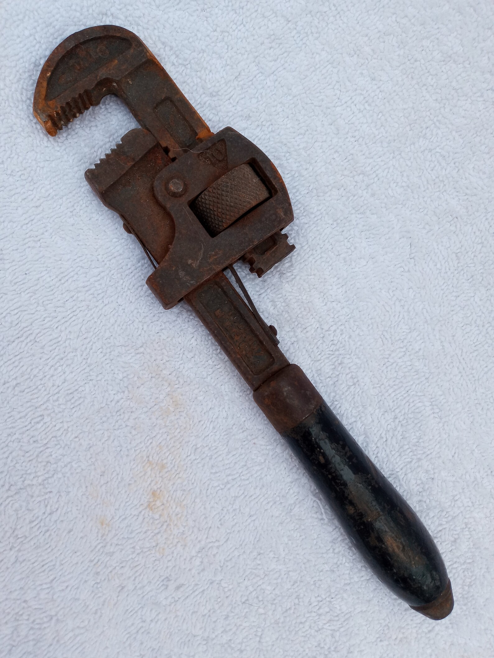 Vintage Tobrin Adjustable Monkey Wrench Pipe Wrench Made un Etsy