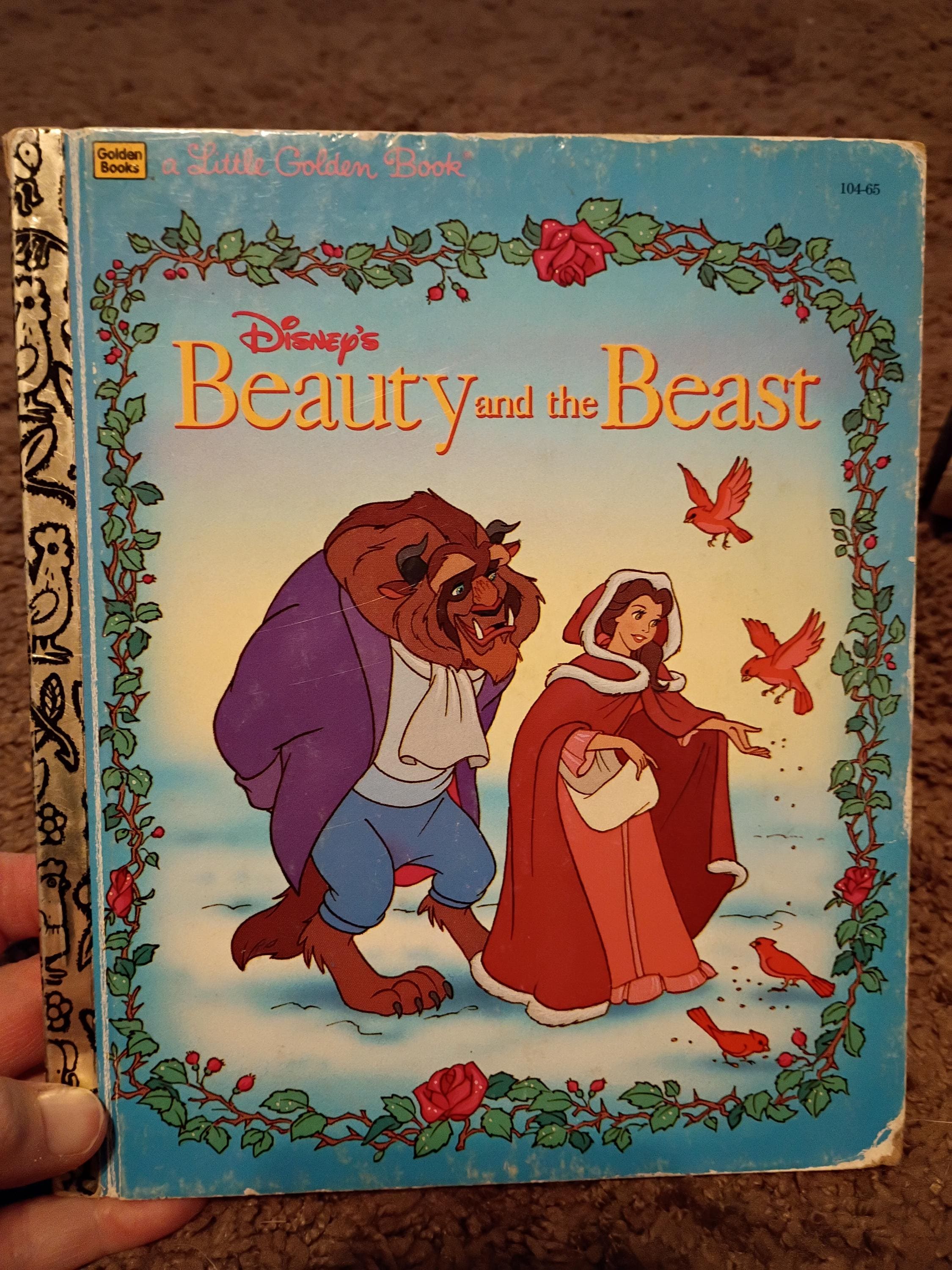 Vintage Little Golden Book Beauty and the Beast 1991 Hardcover Children ...