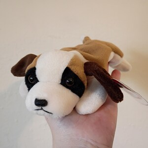 Vtg Ty Beanie Baby Bernie the St Bernard 1996 Retired Original w Tags