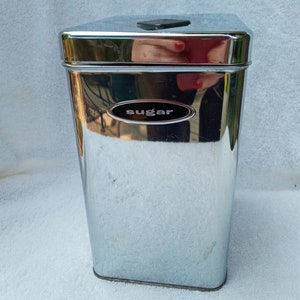Vtg Masterware Chrome Sugar Canister