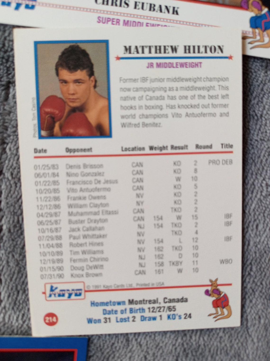 Lot of 70 Kayo Boxing Cards Etsy