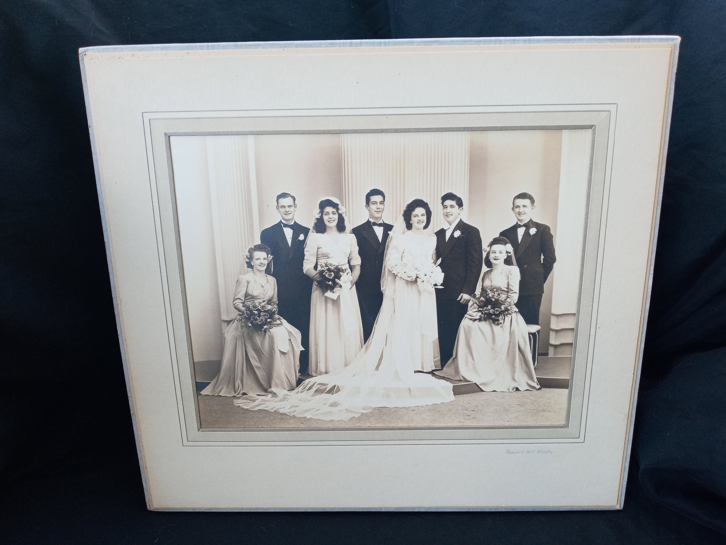 Photo Ancienne De Mariage – Femme Mariée – Tirage Original – Années 1930/40
