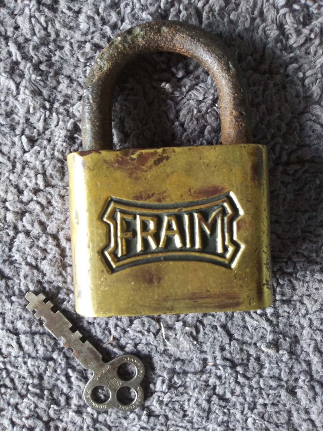 Vintage FRAIM Padlock With Key - Etsy