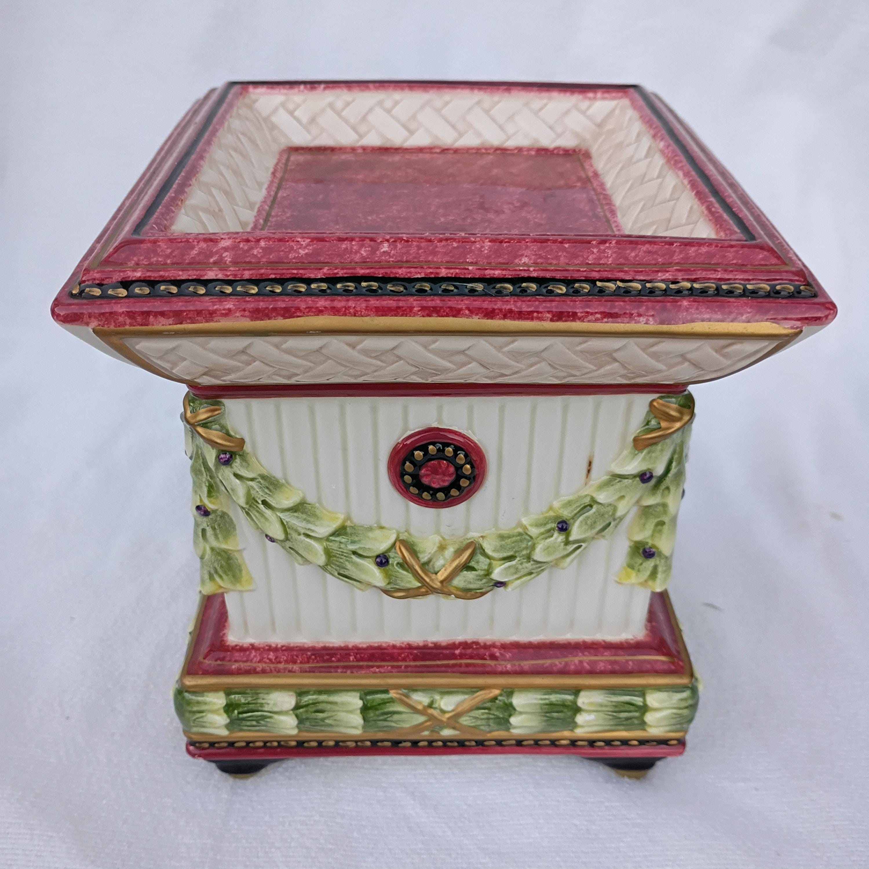 フィッツ&フロイド 『Mandarin Marsh』　中皿　皿立て付き フィッツ&フロイド 『Mandarin Marsh』 中皿 皿立て付き Fitz