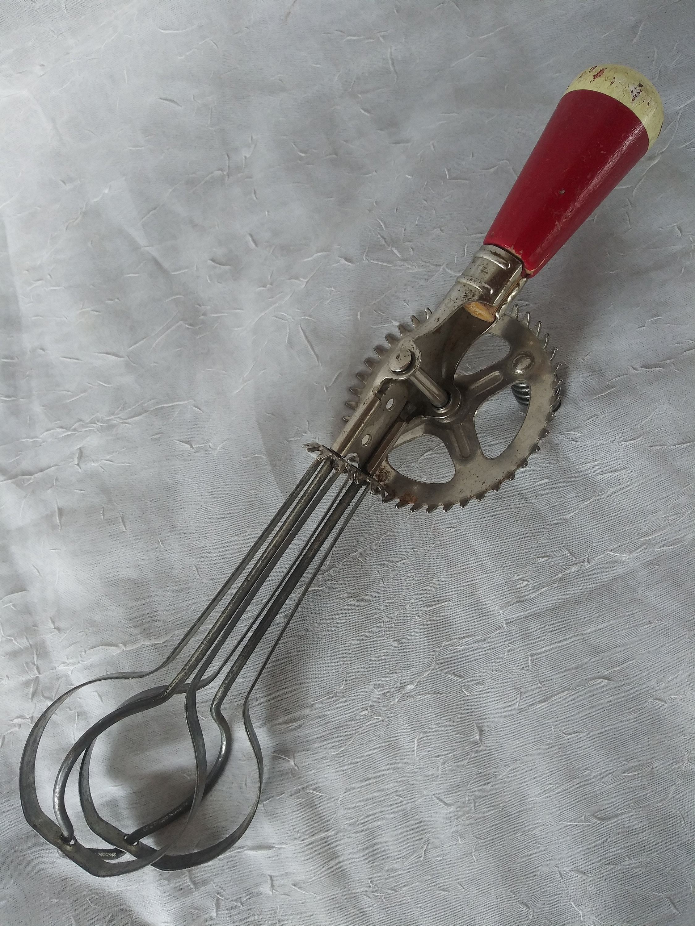 Vtg Wood and Metal Ecko Brand Hand Crank Egg Beater Etsy UK