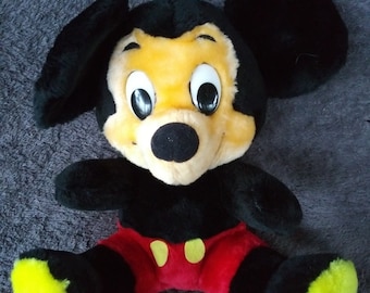 Vtg 1970's Era Walt Disney Productions Plush 10" Mickey Mouse