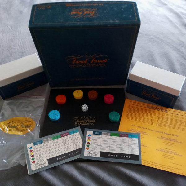 Vintage 1981 Trivial Pursuit Master Game Genus Edition COMPLETE