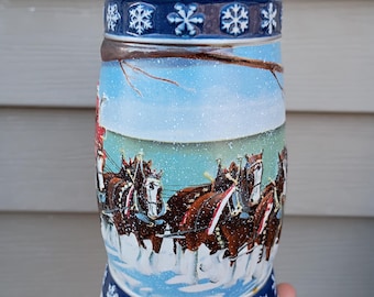 Budweiser Stein - 1995 Holiday Lighting The Way Home