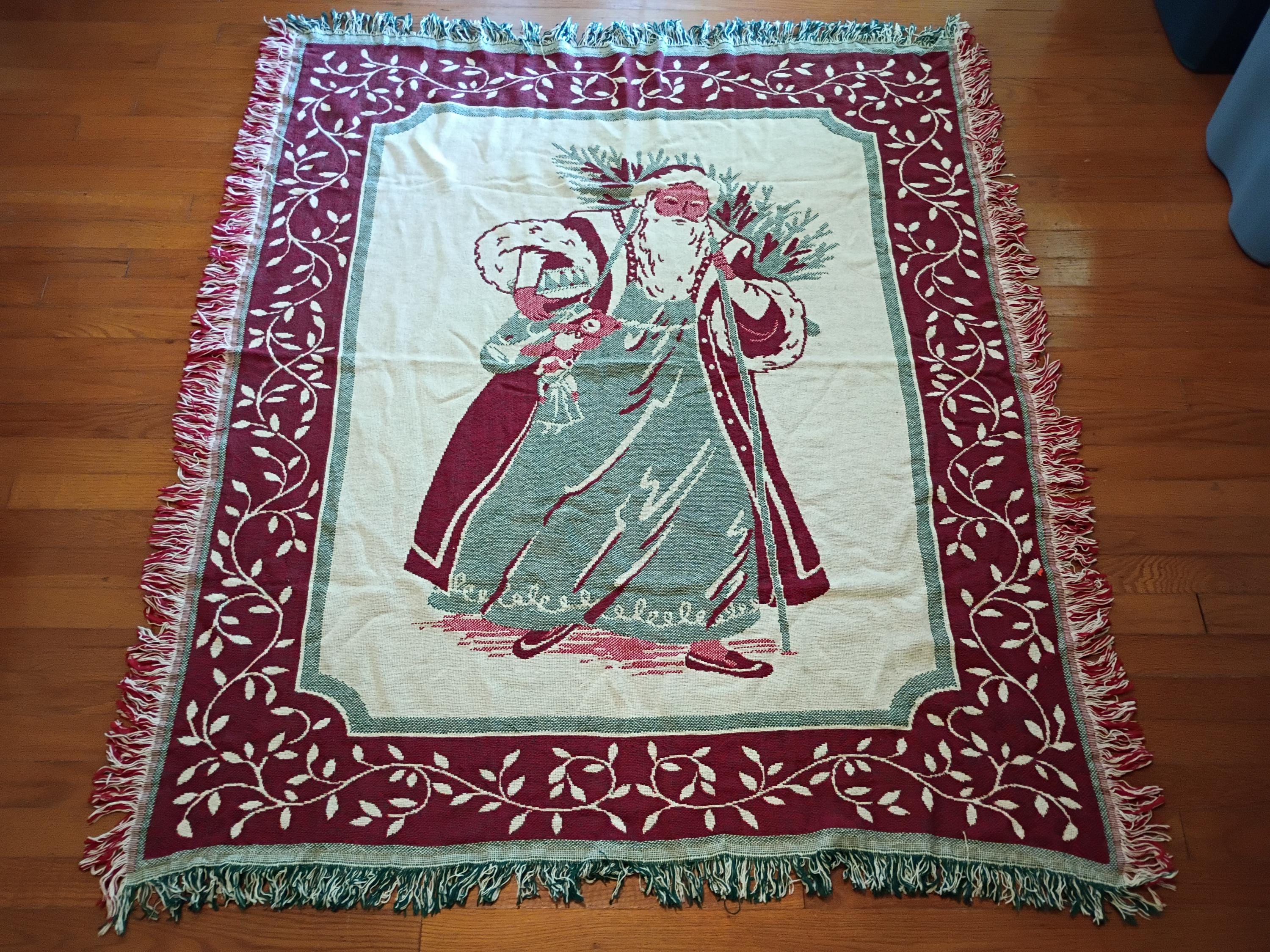 CROWN CRAFTS USA製 クリスマス ブランケット 英国衛兵 ゴブラン Vintage Crown Crafts Blanket - Etsy