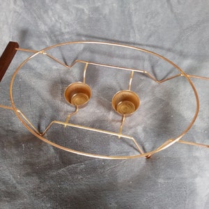 Vtg MCM Chafing Tray Casserole Warming Tray
