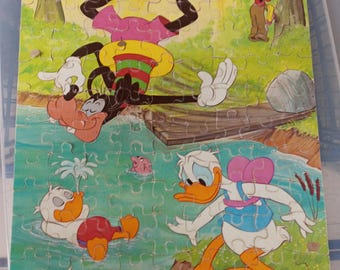 Vintage 64 Piece Walt Disney Vintage Puzzle , 1989s Complete