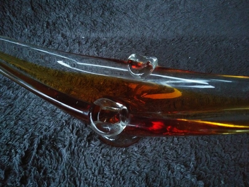 Vintage Murano Glass Gondola Boat Ashtray Hand blown Glass Etsy