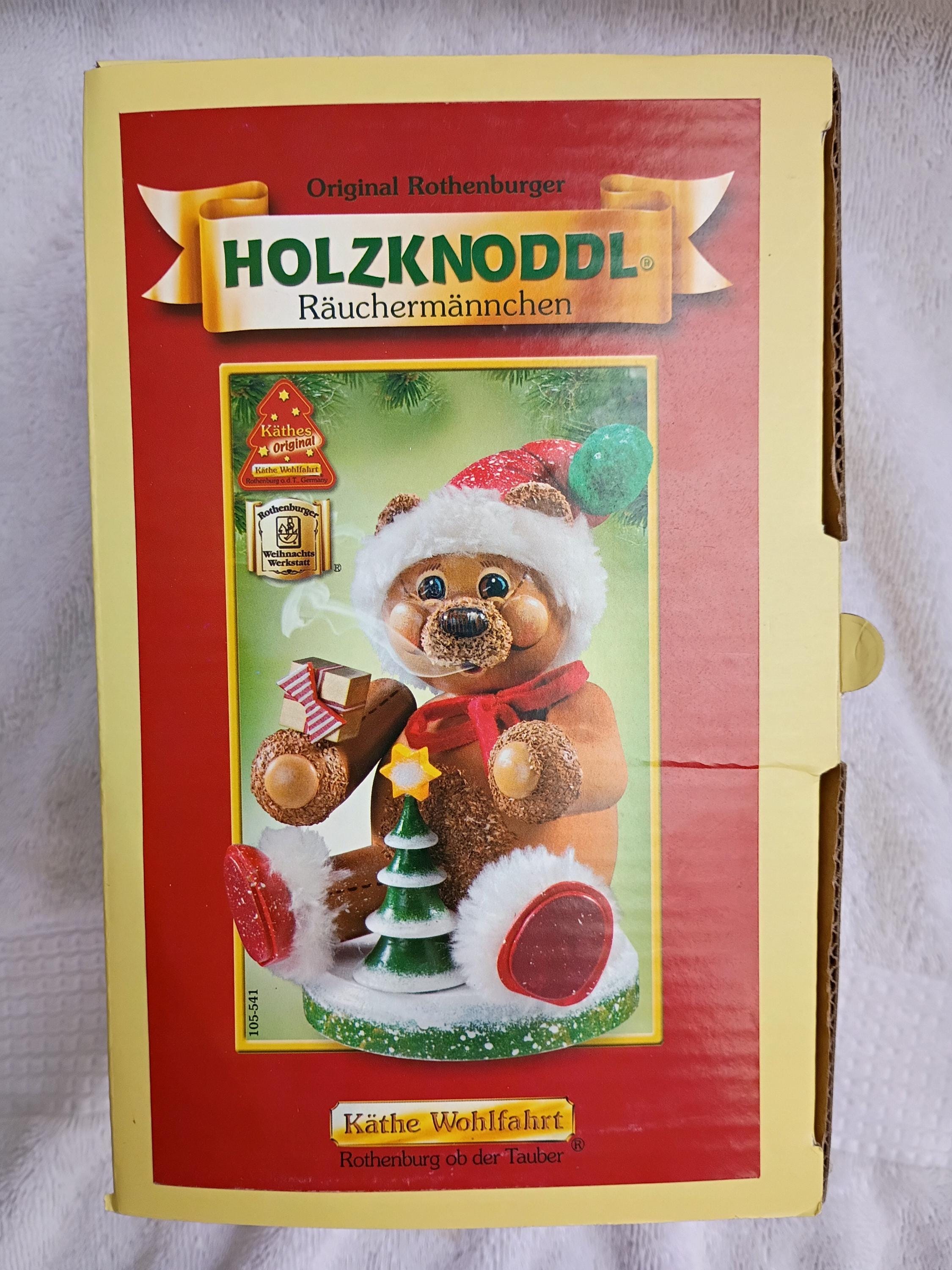 Käthe Wohlfahrt German Incense Smoker Holzknoddl W Box Bear - Etsy
