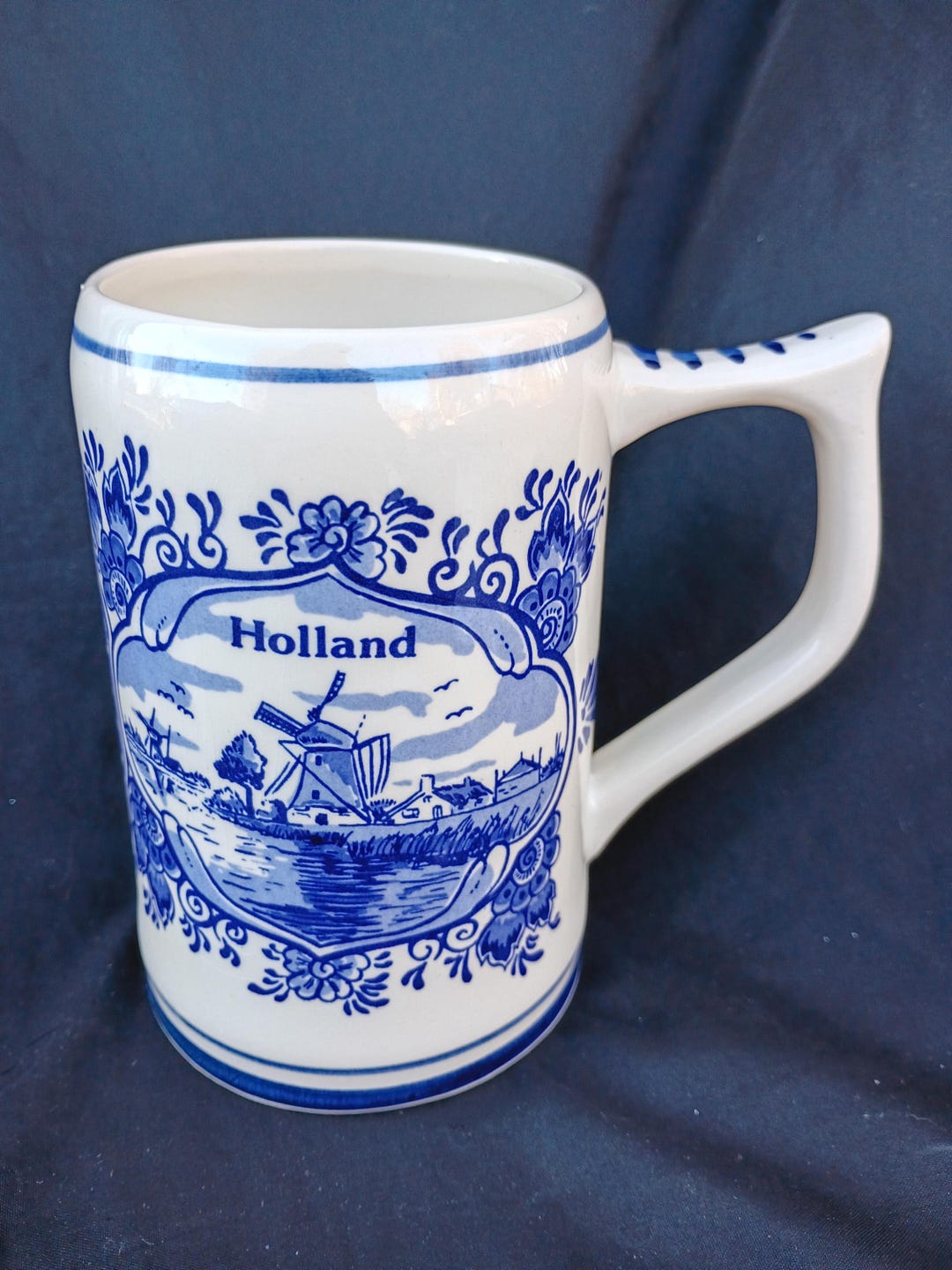 Delft Blue Hand Painted Made in Holland Decorative Stein Mug - Etsy