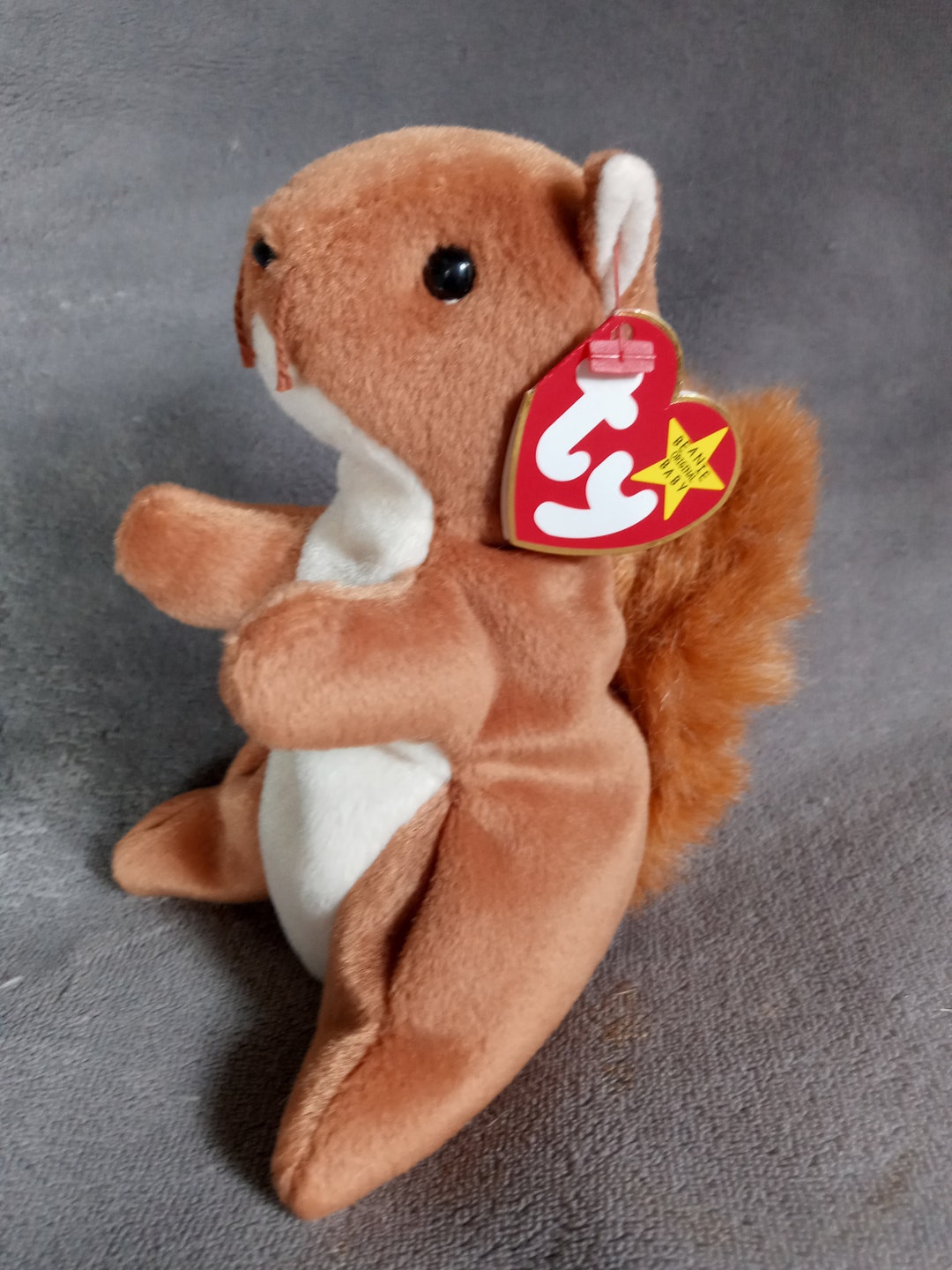 Vtg Ty Beanie Baby NUTS the Squirrel Retired 96' Etsy