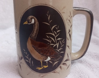Vtg Otagiri Coffee Mug Canadian Goose in Reeds