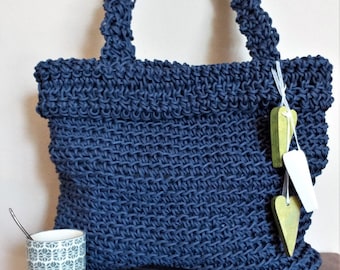 Cordino bag, handmade crochet bag, crochet bag, lined bag, lined bag