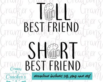 Tall Best Friend Svg Etsy