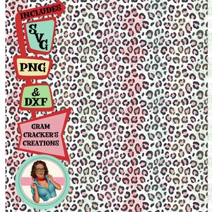 Pink Cheetah Print SVG: Layered Design, Clear Background (Digital Download)