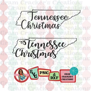 Tennessee Christmas SVG gesneden bestand Tennessee huis voor Cricut en silhouet vakantie shirt grafische tees