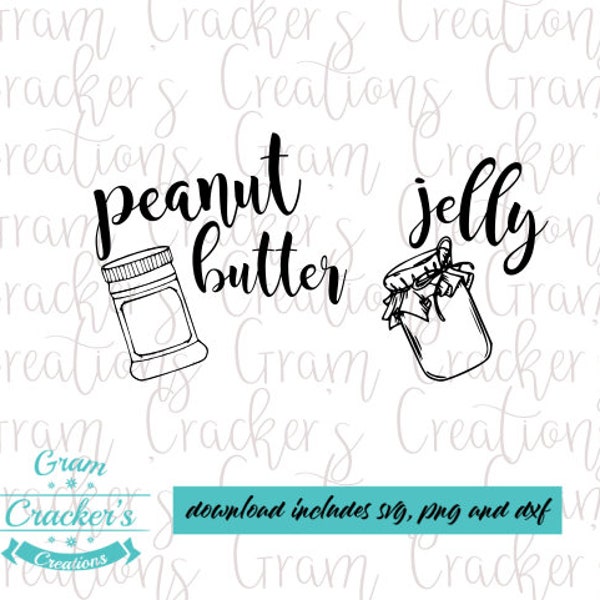 best friends shirts peanut butter and jelly svg cut files for cricut silhouette and other plotters