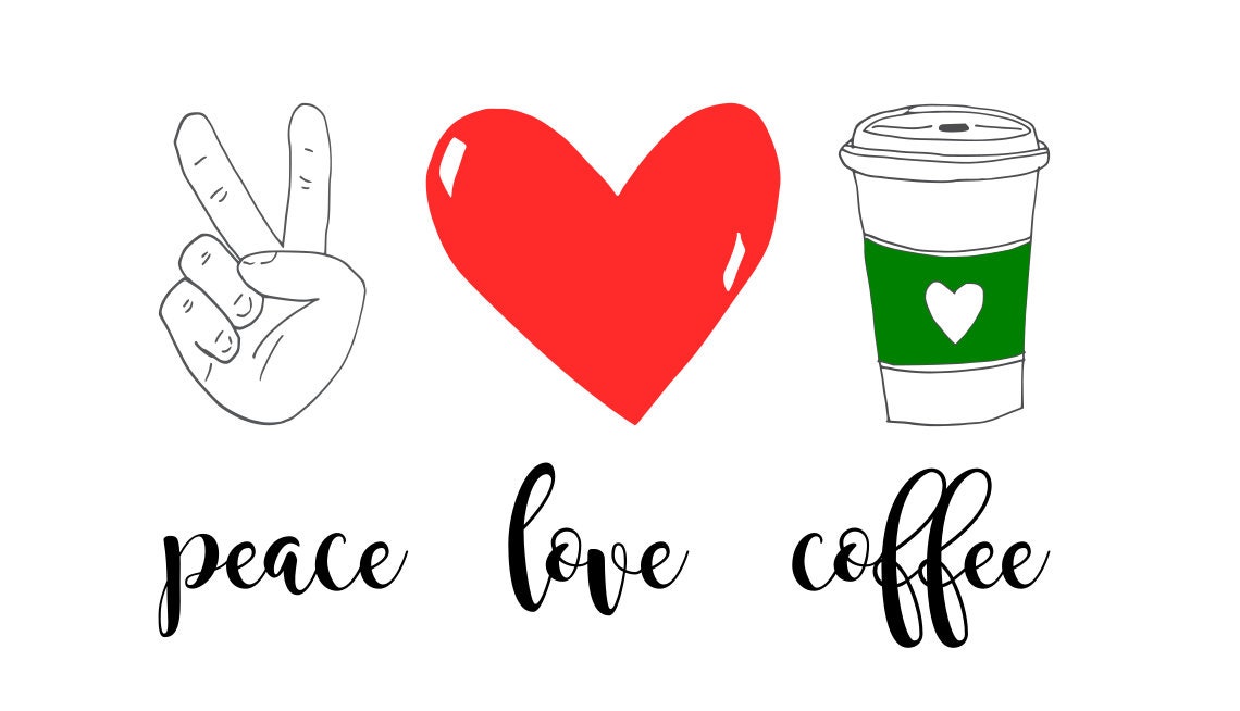 Free Free 205 Peace Love Coffee Svg Free SVG PNG EPS DXF File