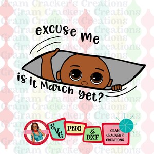 Pardon is het maart moederschap svg gluren baby gesneden bestand, cricut, silhouet snijmachines zwangerschap, jongen een meisje Afro-Amerikaanse baby