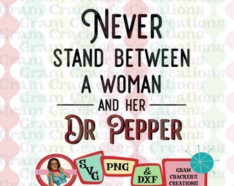 Cita de Dr Pepper Woman SVG: Archivo de corte para Cricut y Silhouette (descarga digital)