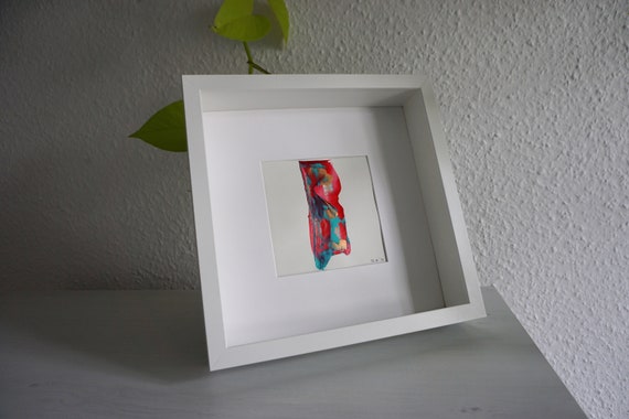 Acrylic painting with frame