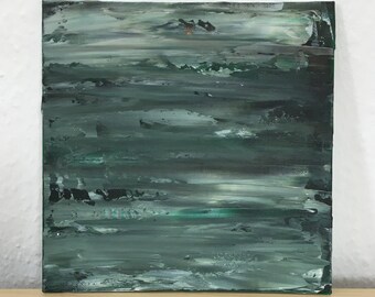 Abstract art, acrylic painting on cardboard, 20 cm x 20 cm