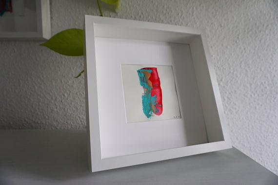 Acrylic painting with frame