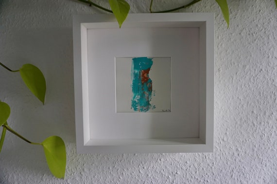 Acrylic painting with frame
