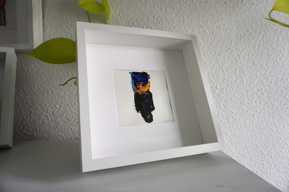 Acrylic painting with frame