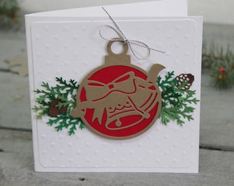 Christmas Card Christmas toy Quilled Merry Christmas Card Holiday cards Seasonal cards