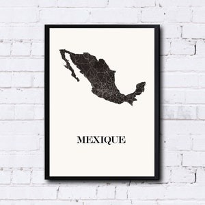 MEXIKO-Design-KARTE zur Dekoration, personalisiertes Geschenk, Geburtstagsgeschenk,