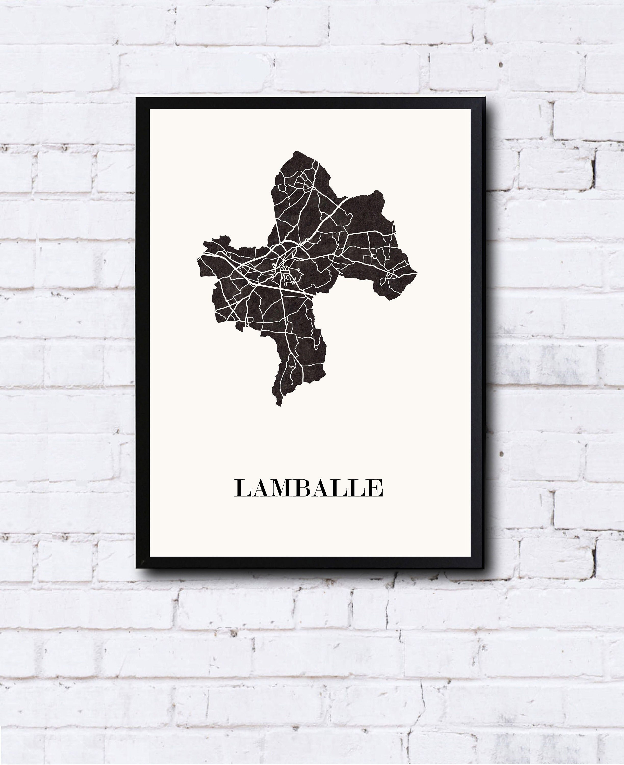 Carte Design de Lamballe Pour Décoration, Cadeau Personnalisé, Fête Des Mères