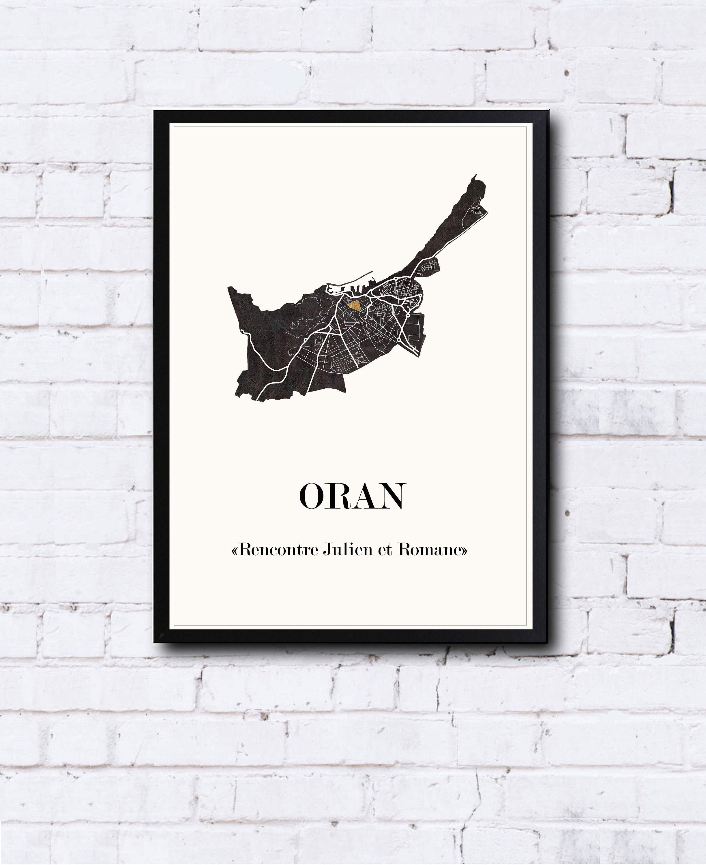 Cadeau Personnalise Original, Carte Design Pour Immortaliser Votre Rencontre, Cadeau Personnalisé, F